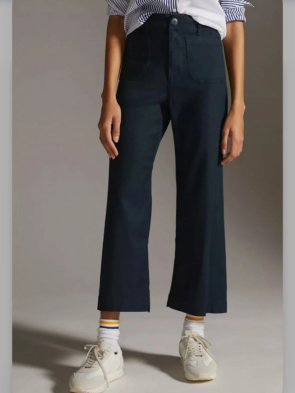NWT Maeve Navy Linen Colette Pants